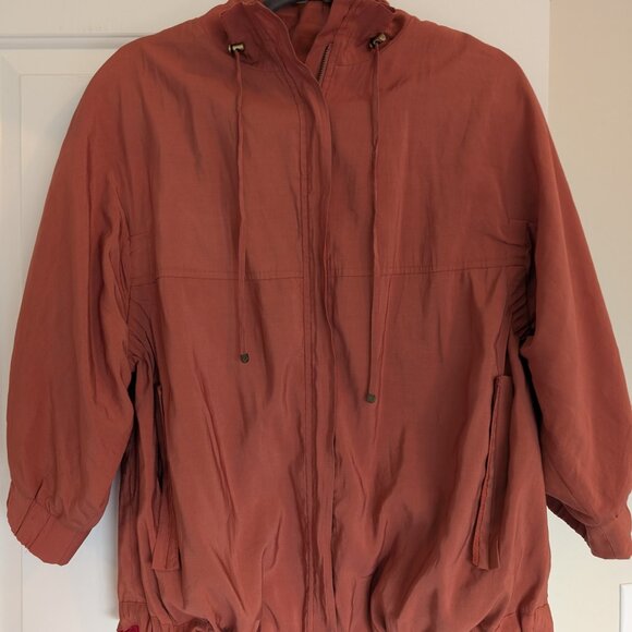 Emilie Louis size 9 rust thin jacket with sinched waist - Picture 3 of 8
